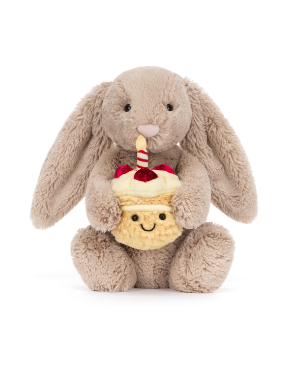 Jellycat | Bashful Beige Bunny 'Birthday'| Plush