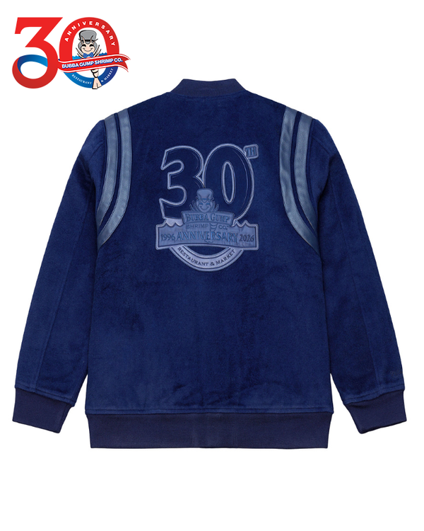 PRE-ORDER | Mitchell & Ness x Bubba Gump | 30th Anniversary Quotes Lined | Varsity Jacket