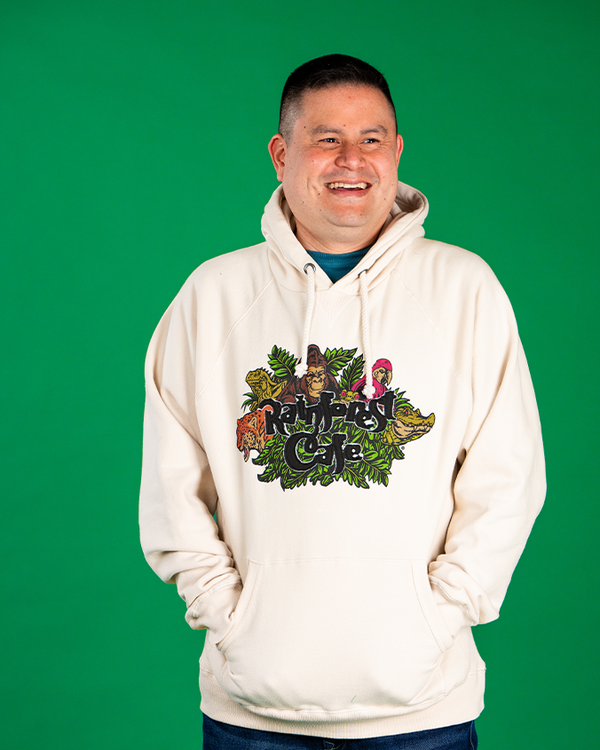 Rainforest Cafe | Vintage Applique Logo | Adult Hoodie