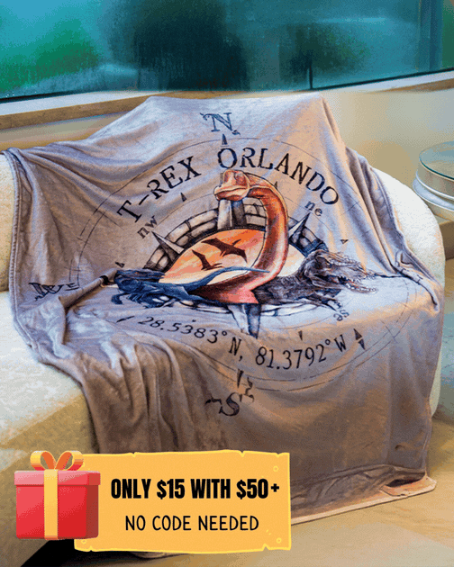 T-Rex Cafe | Explorer | Plush Blanket – Landry's Inc.