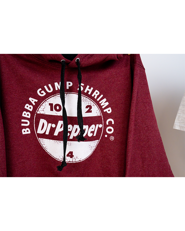 Dr Pepper x Bubba Gump | Heathered 10-2-4 Vintage Logo | Adult Hoodie - FINAL SALE