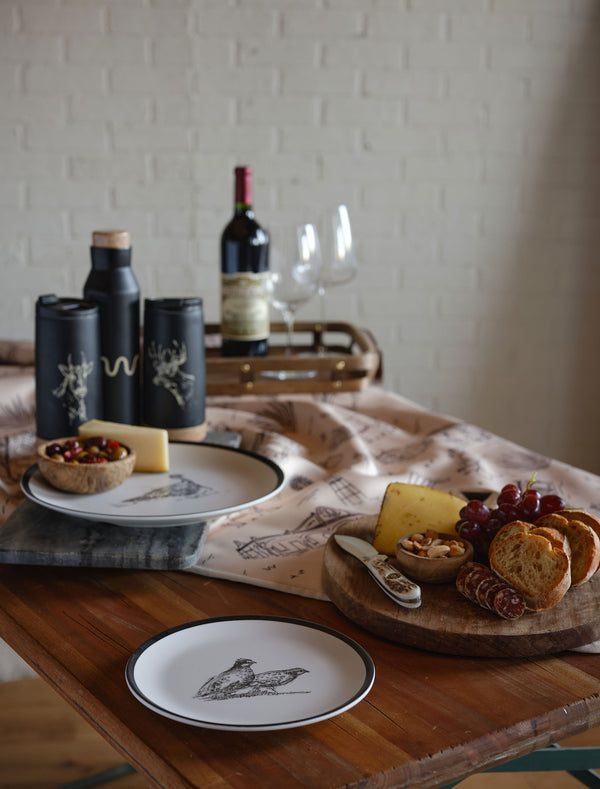 King Ranch | Melamine Wildlife Dessert Plates | 7.25" Set of 4 - FINAL SALE