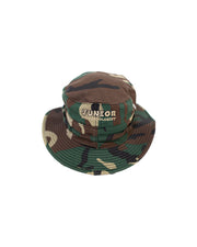 Back view of Ranger Hat with "Junior Paleontologist" embroidered in tan.