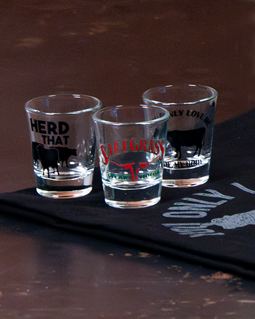 Saltgrass | Logo Mix | Trio Shot Glasses