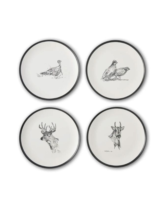 King Ranch | Wildlife Dinner Plates | 11" Set of 4