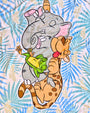 Rainforest Cafe | Sleeping Bunch | Plush Blanket