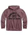 Rainforest Cafe x The Empire State Building | Adult Hoodie Maroon