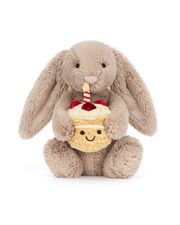 Jellycat | Bashful Beige Bunny 'Birthday'| Plush