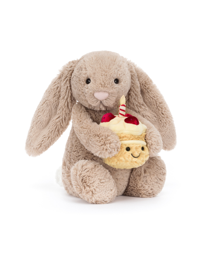 Jellycat | Bashful Beige Bunny 'Birthday'| Plush