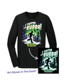 Black long-sleeve shirt with 'I Gotta Bubba!' graphic design on a white background