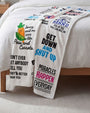 Bubba Gump | Iconic Movie Quotes | Plush Blanket