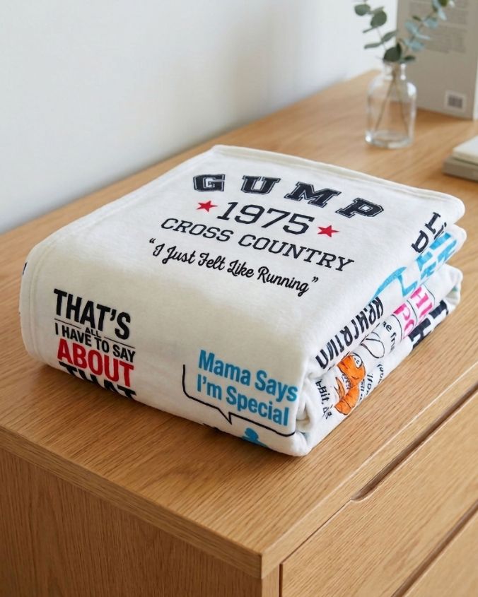 Bubba Gump | Iconic Movie Quotes | Plush Blanket