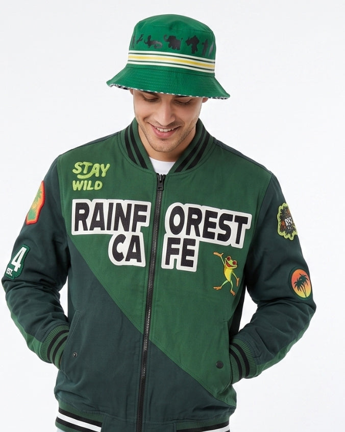 Rainforest Cafe | Stay Wild | Varsity Jacket – Landry's Inc.