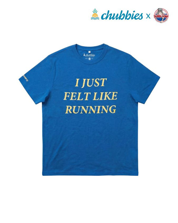 Chubbies x Bubba Gump | I Just Felt Like Running| Adult Tee