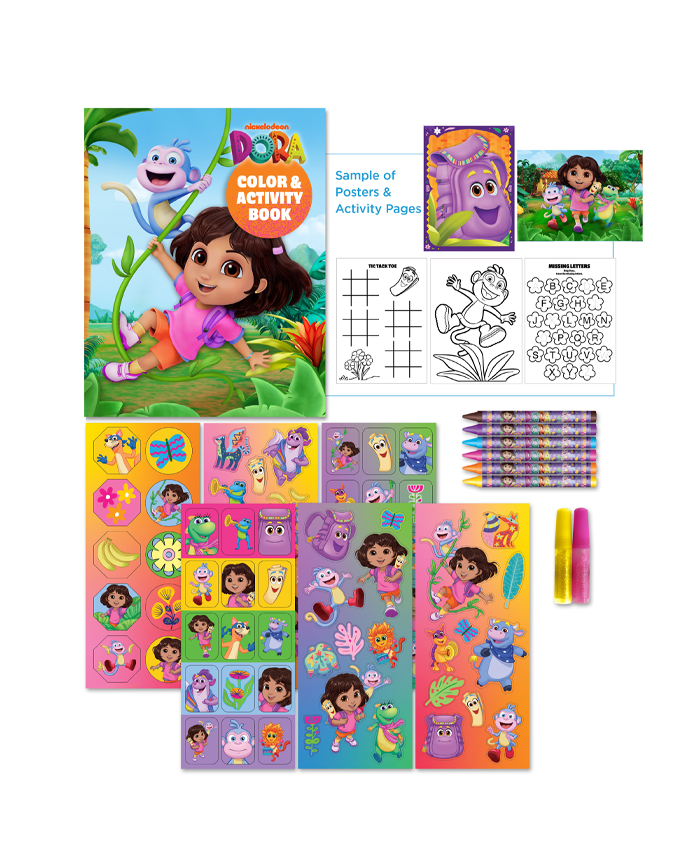 Dora Ink Book Dora x Rainforest Cafe | Color Activity Book ~ FINAL SALE – Landry's Inc.