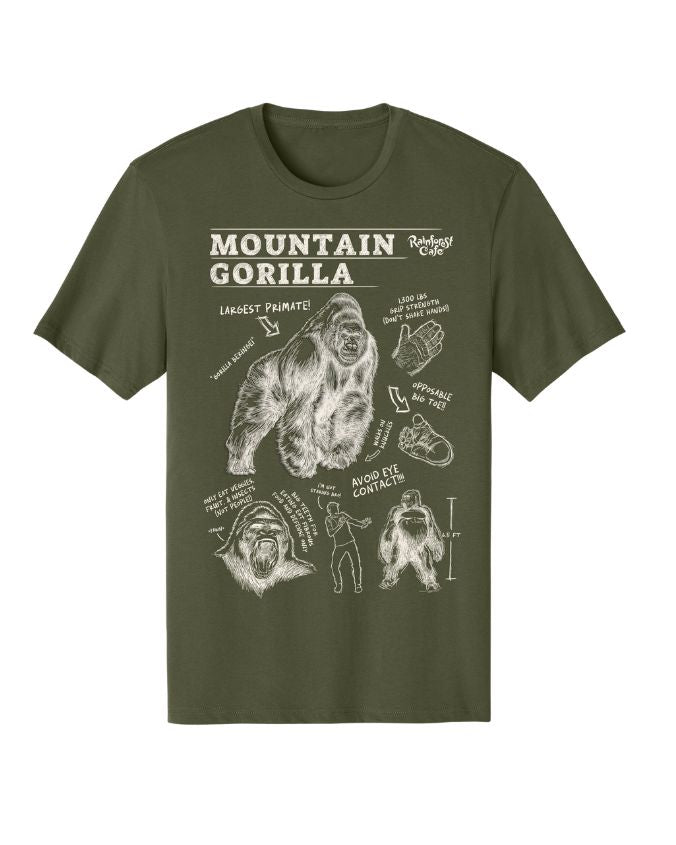Rainforest Cafe | Gorilla Sketch | Adult Tee ~ FINAL SALE