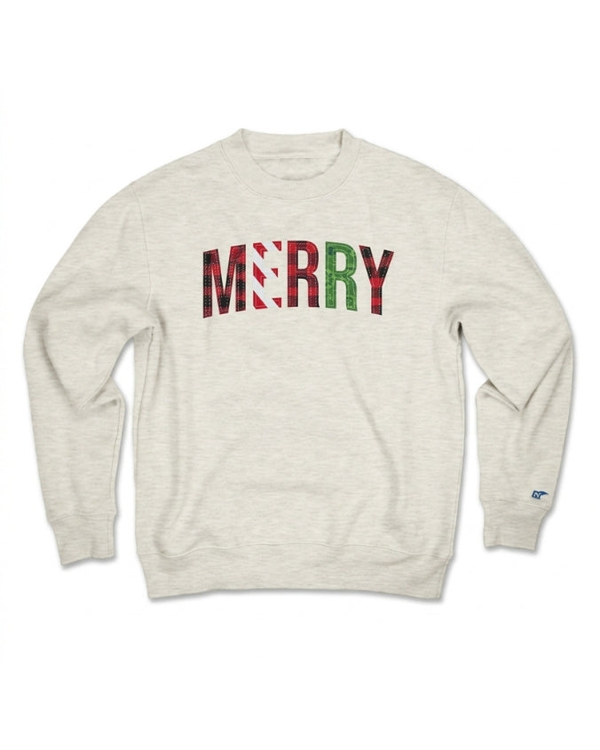 PRE-ORDER | Holiday Collection | Merry Patchwork | Adult Crewneck