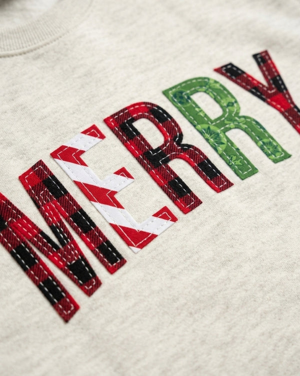 Holiday Collection | Merry Patchwork | Adult Crewneck