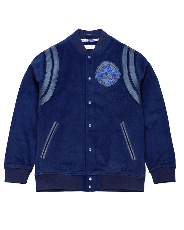 PRE-ORDER | Mitchell & Ness x Bubba Gump | 30th Anniversary Quotes Lined | Varsity Jacket