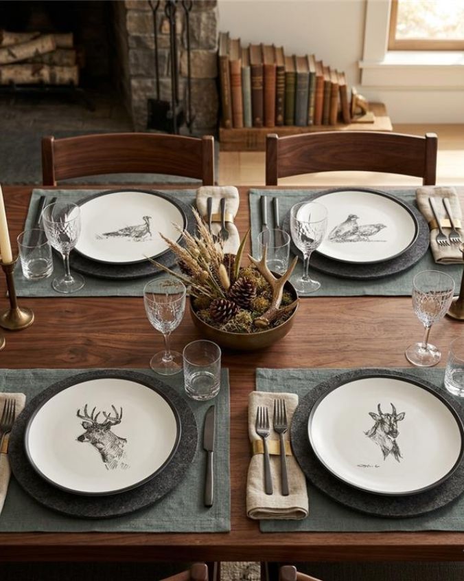 King Ranch | Wildlife Dinner Plates | 11" Set of 4