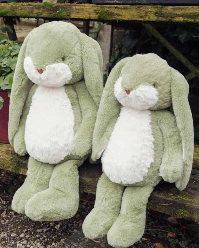 BUNNIES BY THE BAY | Little Floppy Nibble Bunny | 12"Plush Pistachio