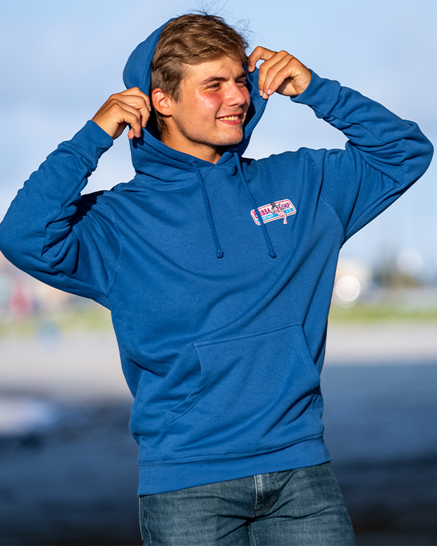 Blue white 2025 red hoodie