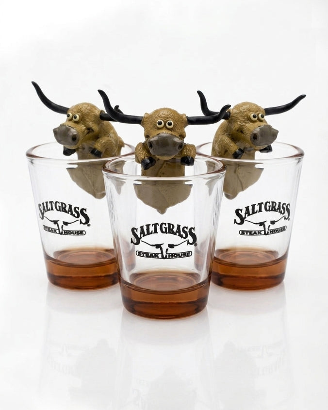 Saltgrass | Longhorn Steer | Shot Glass