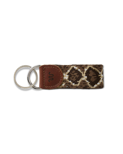 King Ranch | Needlepoint Rattlesnake | Key Fob