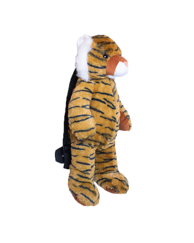 tiger backpack, side angle