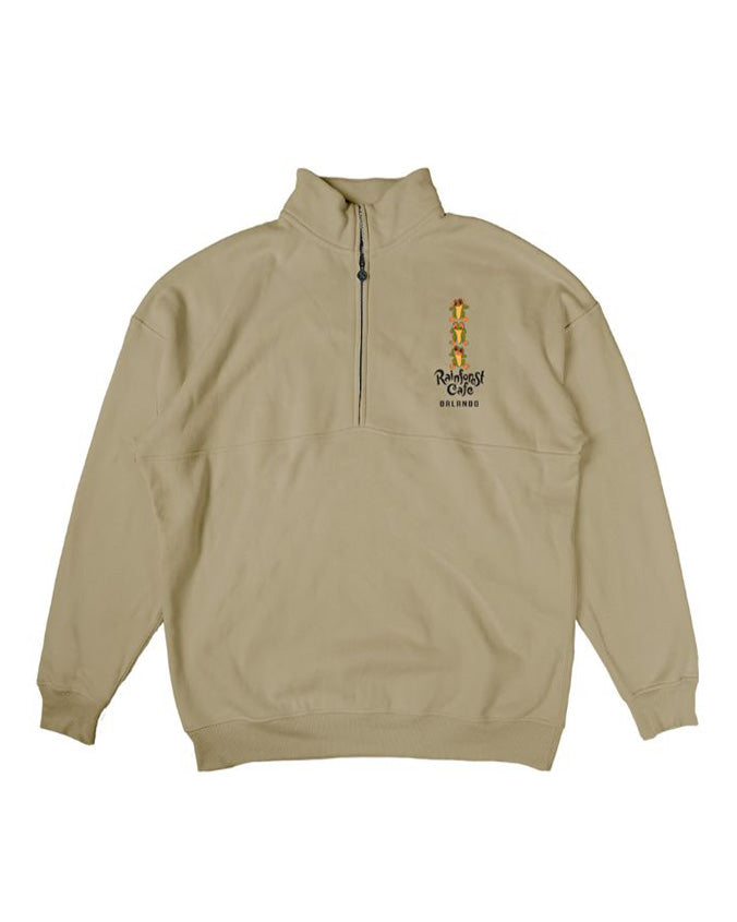Rainforest Cafe | Hear, See, Speak No Evil | Adult Quarter-Zip Sweatshirt