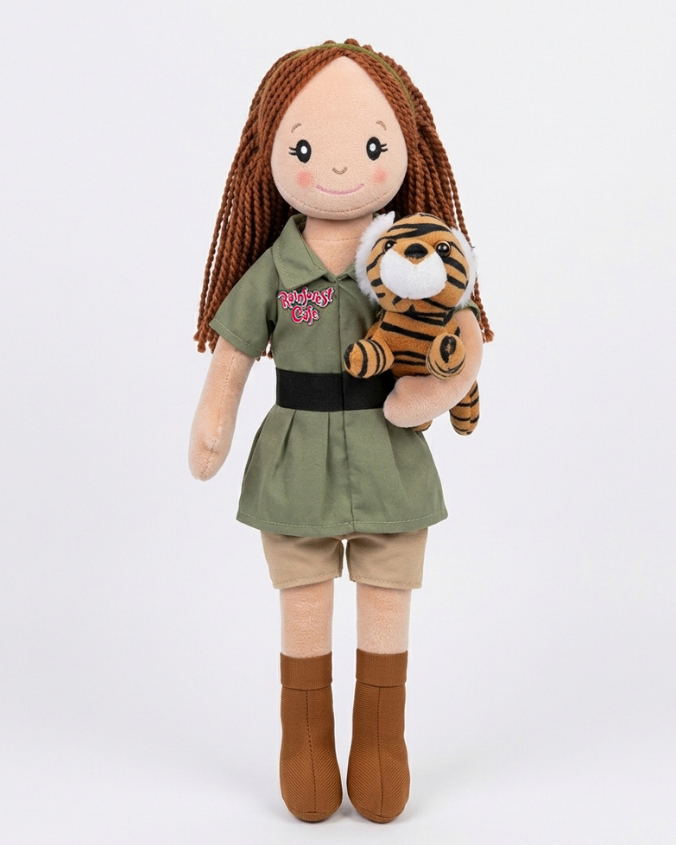 Rainforest Cafe | Jungle Safari Guide | 17" Plush Doll