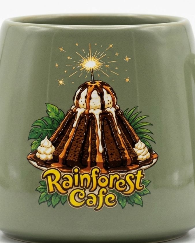 Rainforest Cafe | Iconic Volcano Cake | Ceramic Mug