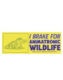 Rainforest Cafe | Brake For Animatronic Wildlife | Bumper Sticker