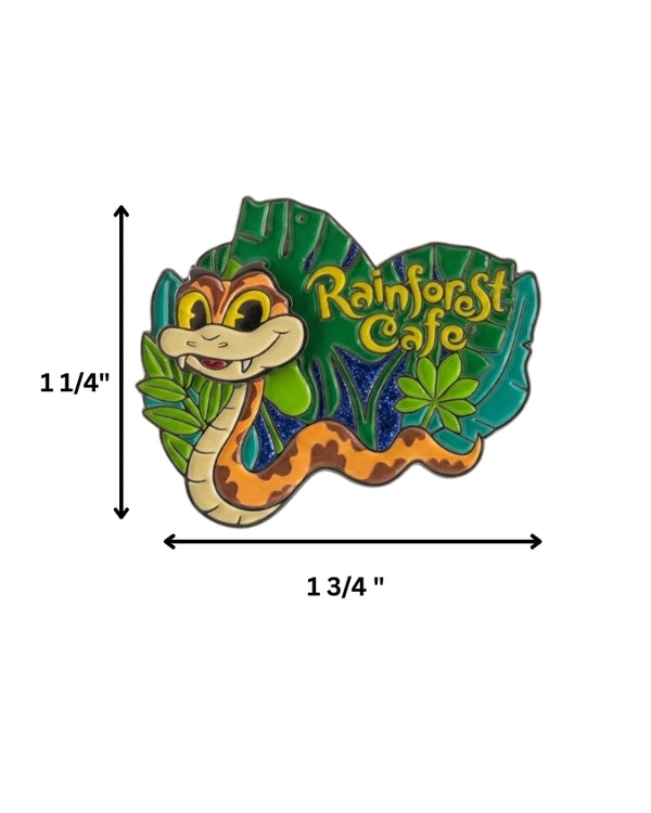 Rainforest Cafe | Julius The Snake Tropical Leaf| Enamel Magnet