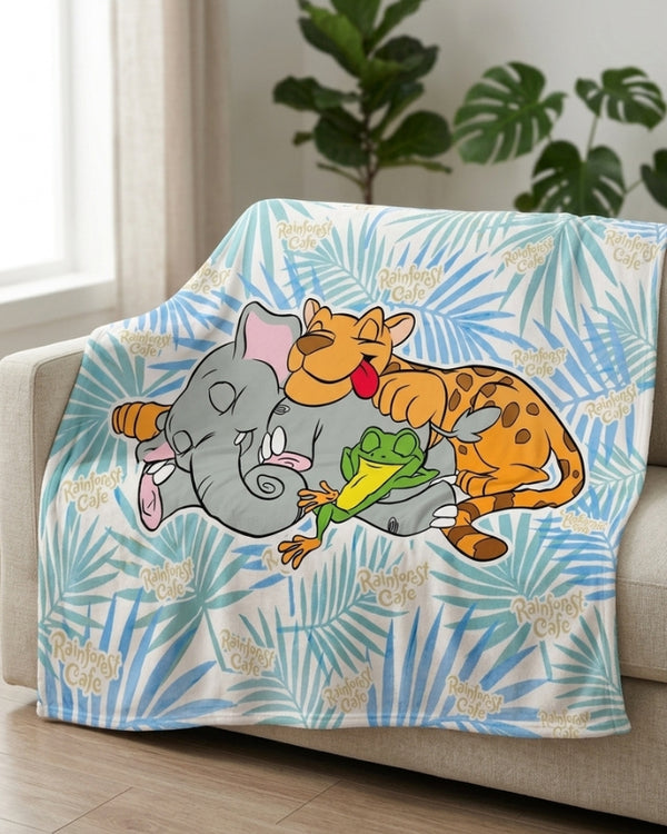 Rainforest Cafe | Sleeping Bunch | Plush Blanket