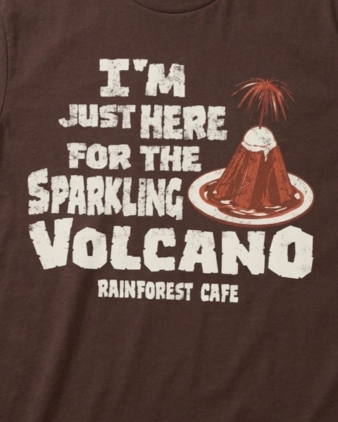 Rainforest Cafe | Sparkling Volcano Dessert | Adult Tee – Landry's