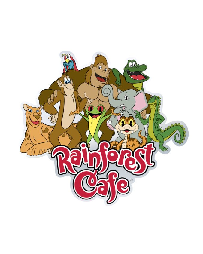 Rainforest Cafe | Wild Bunch| Chrome Sticker
