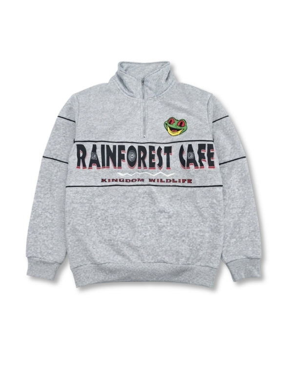 Rainforest Cafe | Cha! Cha! Left Chest Embroidery | Quarter-Zip Pullover