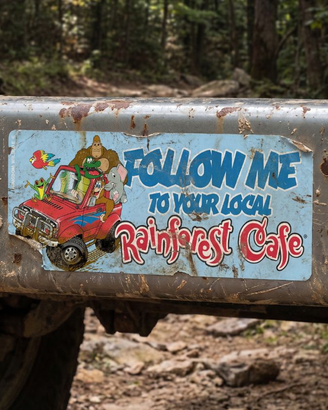 Rainforest Cafe | Follow Me | Bumper Sticker