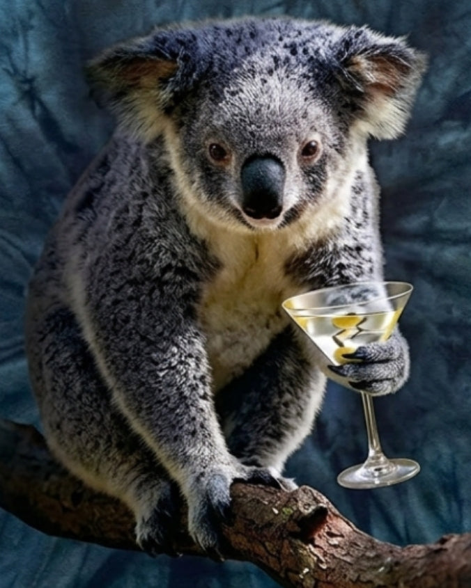 Rainforest Cafe | Koala Martini Tie Dye | Adult Tee