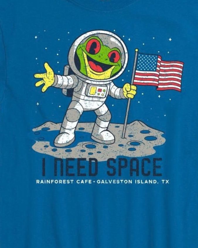 Rainforest Cafe | I Need Space Astronaut Cha Cha | Adult Tee