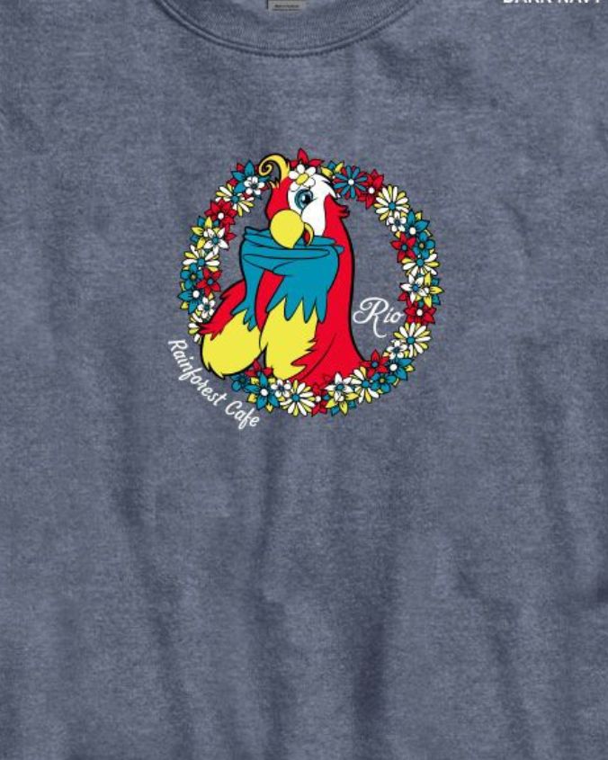 Rainforest Cafe | Rio Macaw| Adult Crewneck