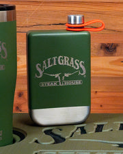 Saltgrass | Logo | Yukon Green Flask