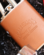 Saltgrass | Stainless Steel & Leather | Hip Flask