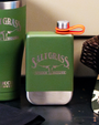 Saltgrass | Logo | Yukon Green Flask