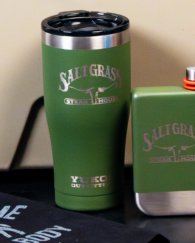 Saltgrass | Logo | Yukon Green Tumbler