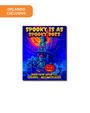 Halloween-themed poster with skeletons and a ship, featuring 'Orlando Exclusive' text.
