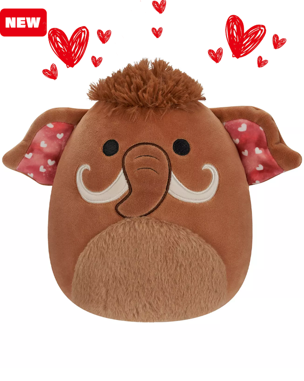 Valentine Squishmallow | Chienda the Brown Wooly Mammoth  | 12" Plush