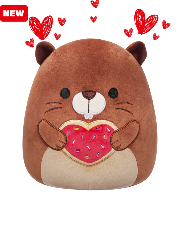 Valentine Squishmallow | Chip with Cookie | 12" Plush