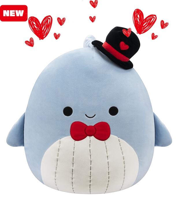 Valentine Squishmallow | Samir the Blue Whale  | 12" Plush